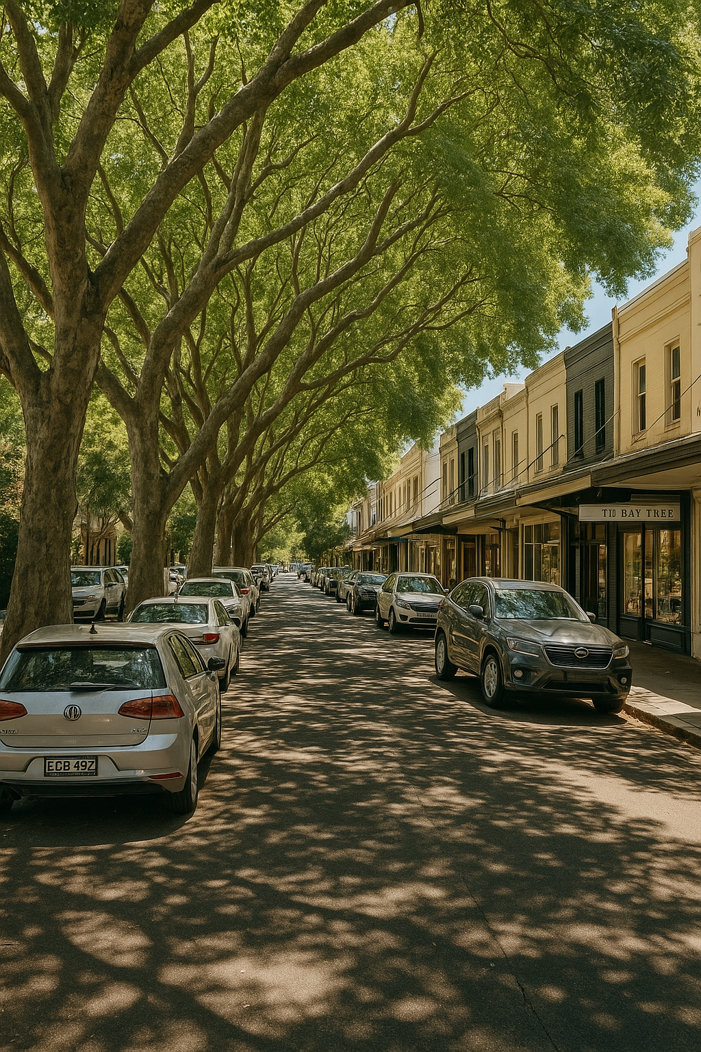 tree lined streets of  Woollahra.