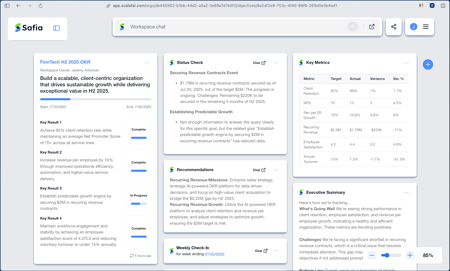 Leadership Dashboard