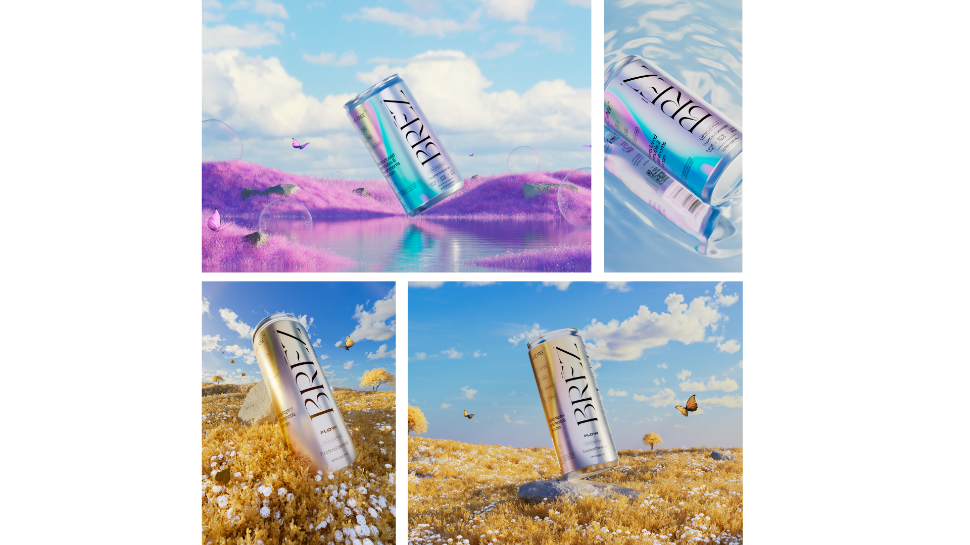3D render of product in creative background