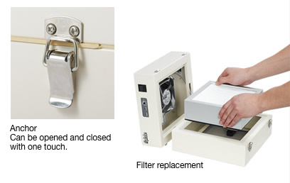 Quick top maintenance system with one-touch lock