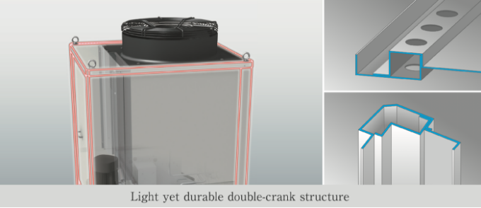 Lightweight yet strong double crank structure
