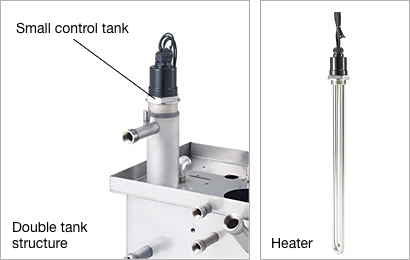 Double tank structure for energy saving and stability