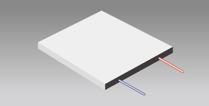 Fully coated special Peltier element