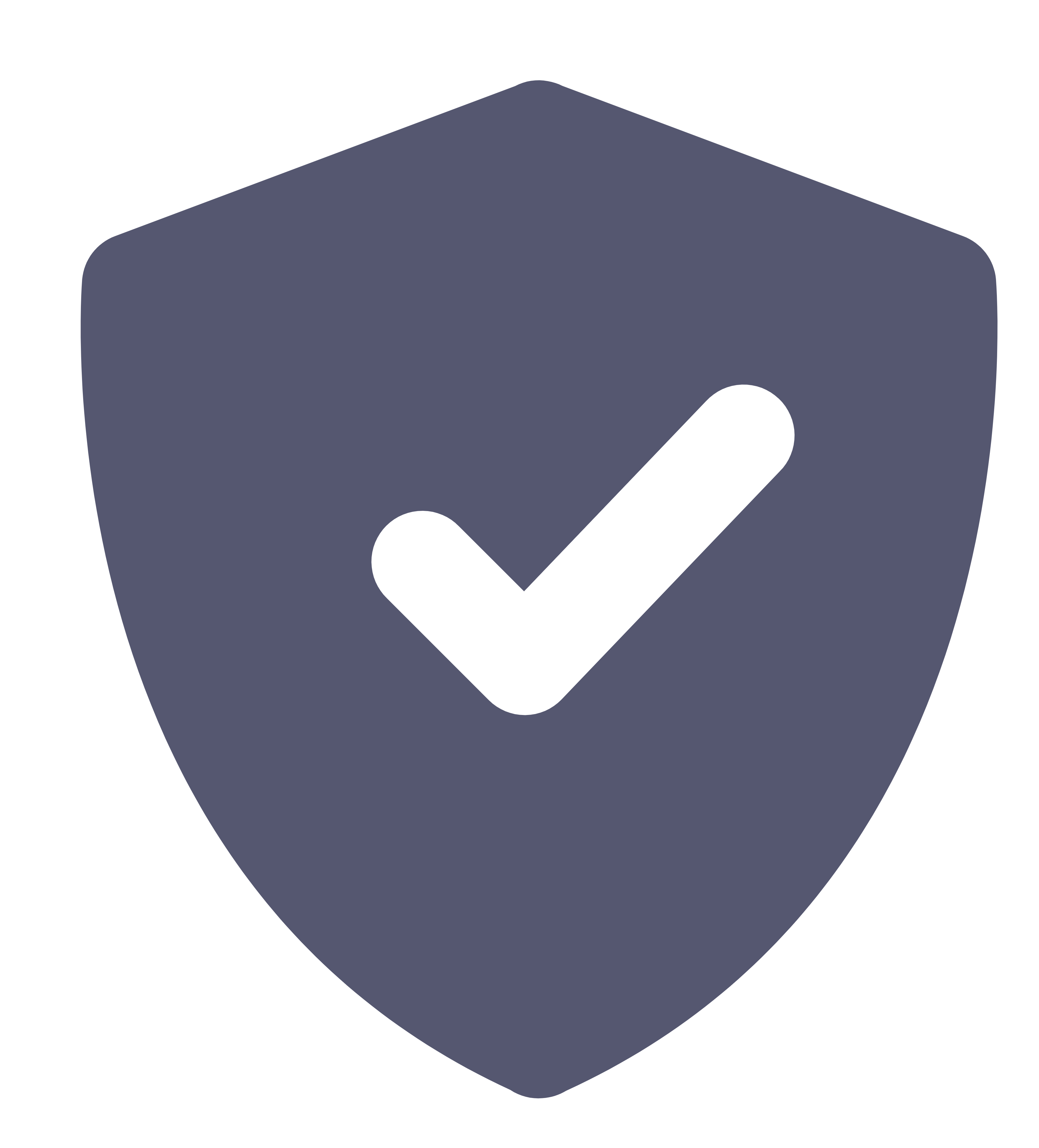 Shield icon with a checkmark symbolizing security or protection.