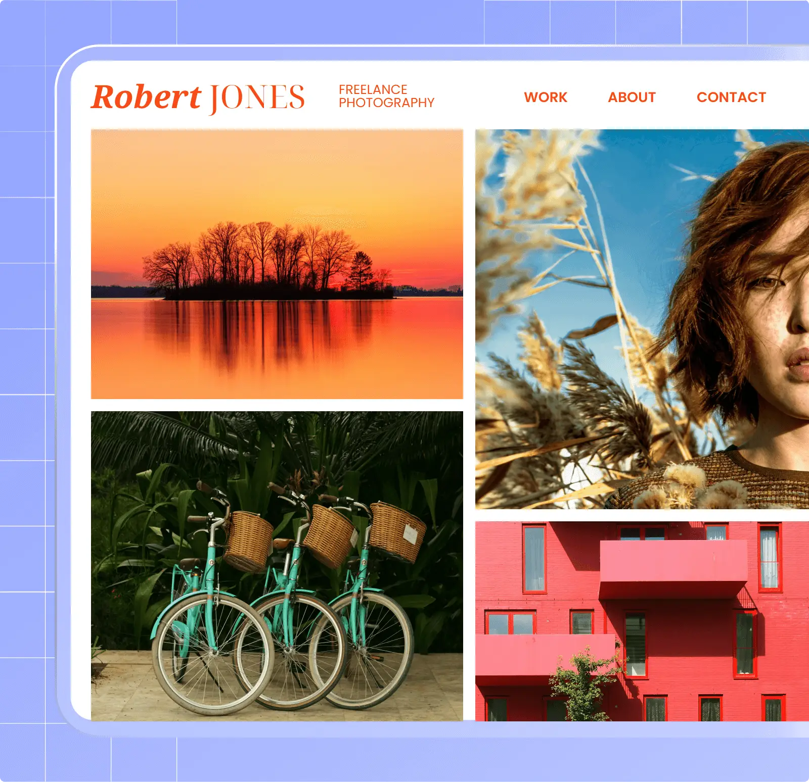 Website homepage of Rachel Made Studio displayed on a laptop and a smartphone, featuring colorful puppet-themed graphics and text about puppetry services.