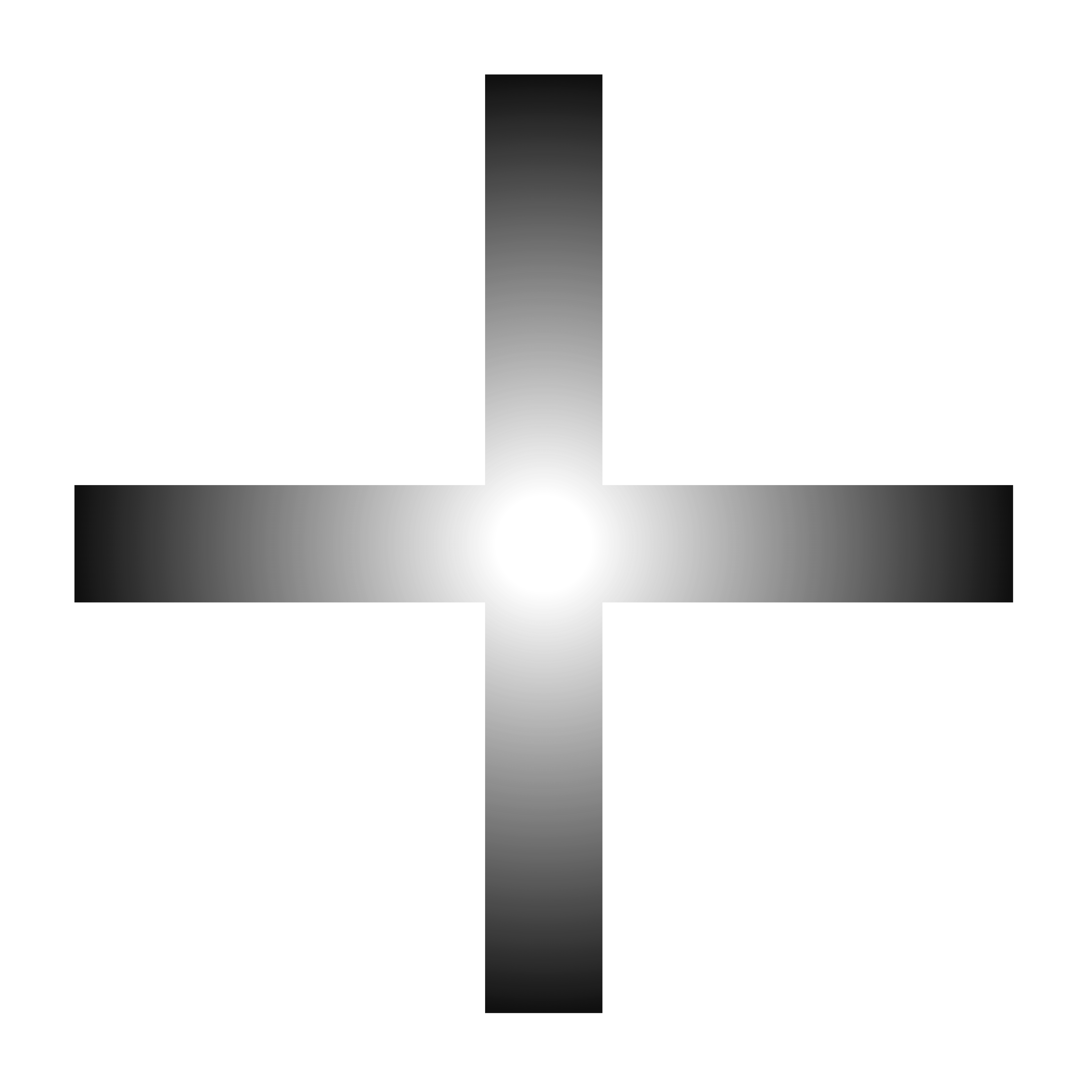 Black plus sign centered on a transparent background.