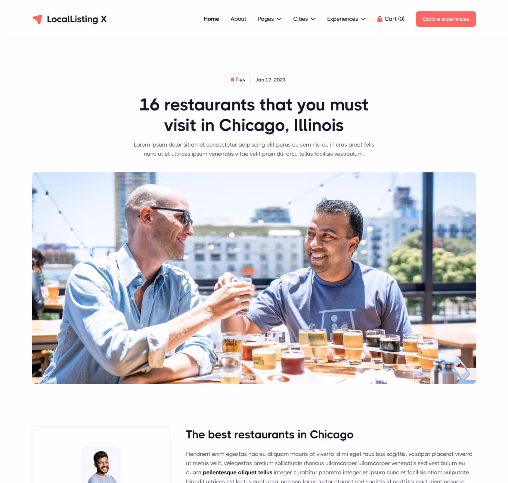 LocalListing X - Blog Post Page - Webflow Template