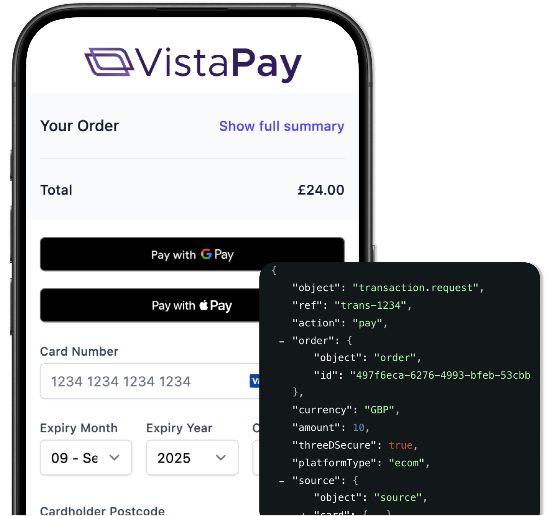 VistaPay Hosted Payment Page and API Example