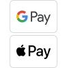 Apple pay and google pay icons
