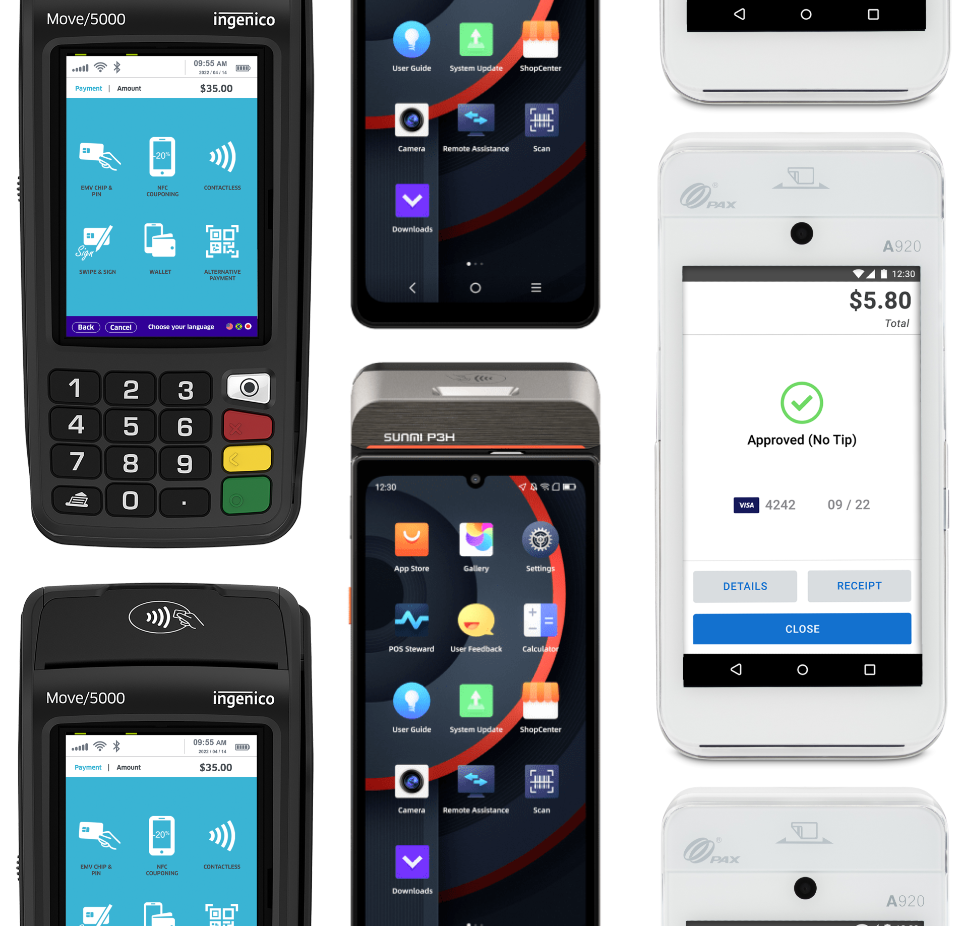 header image showing card machines supplied by VistaPay