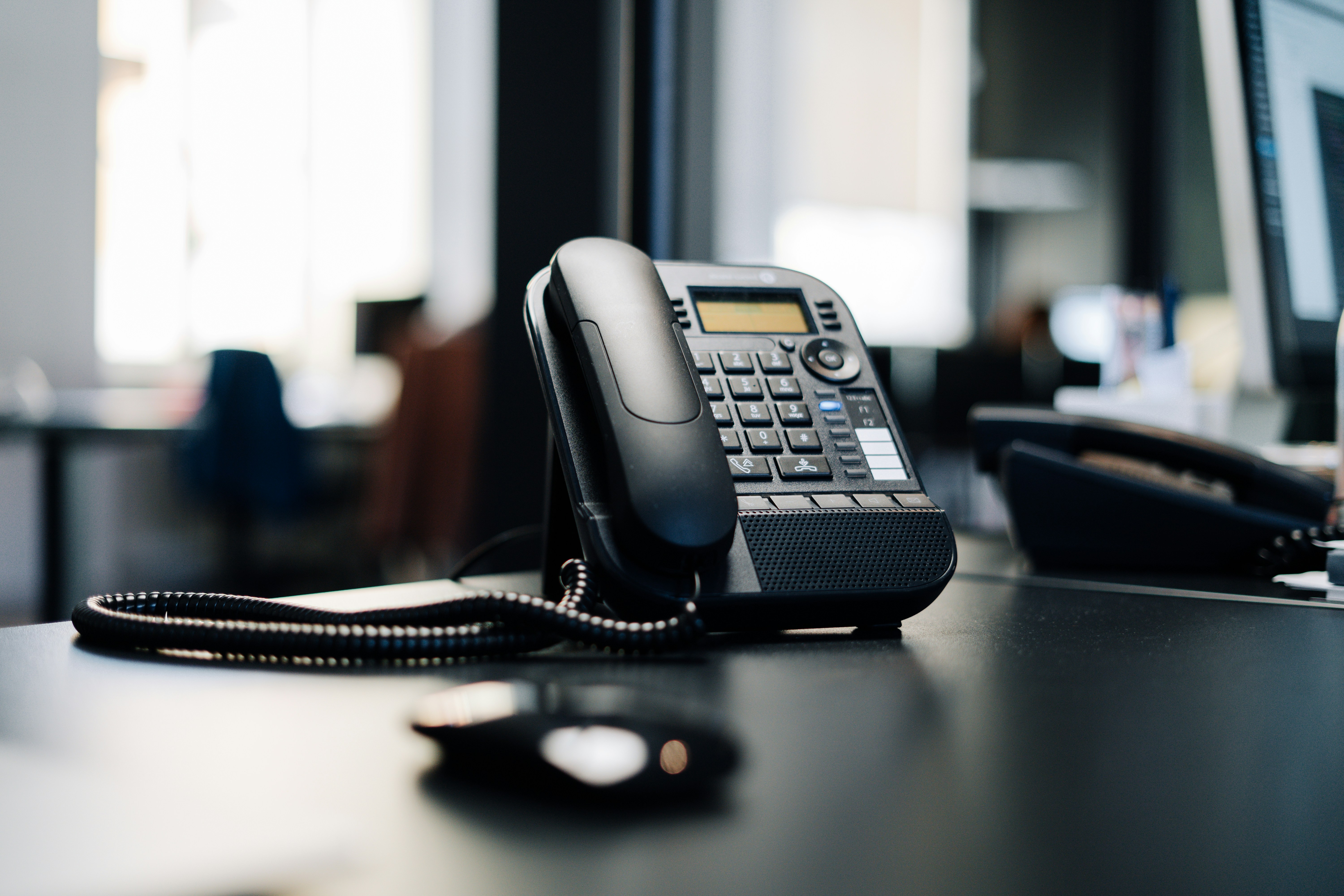 Image of a desk phone