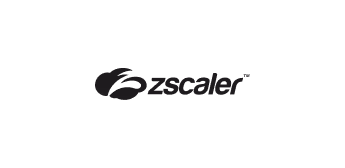 Zscaler company logo in black and white.