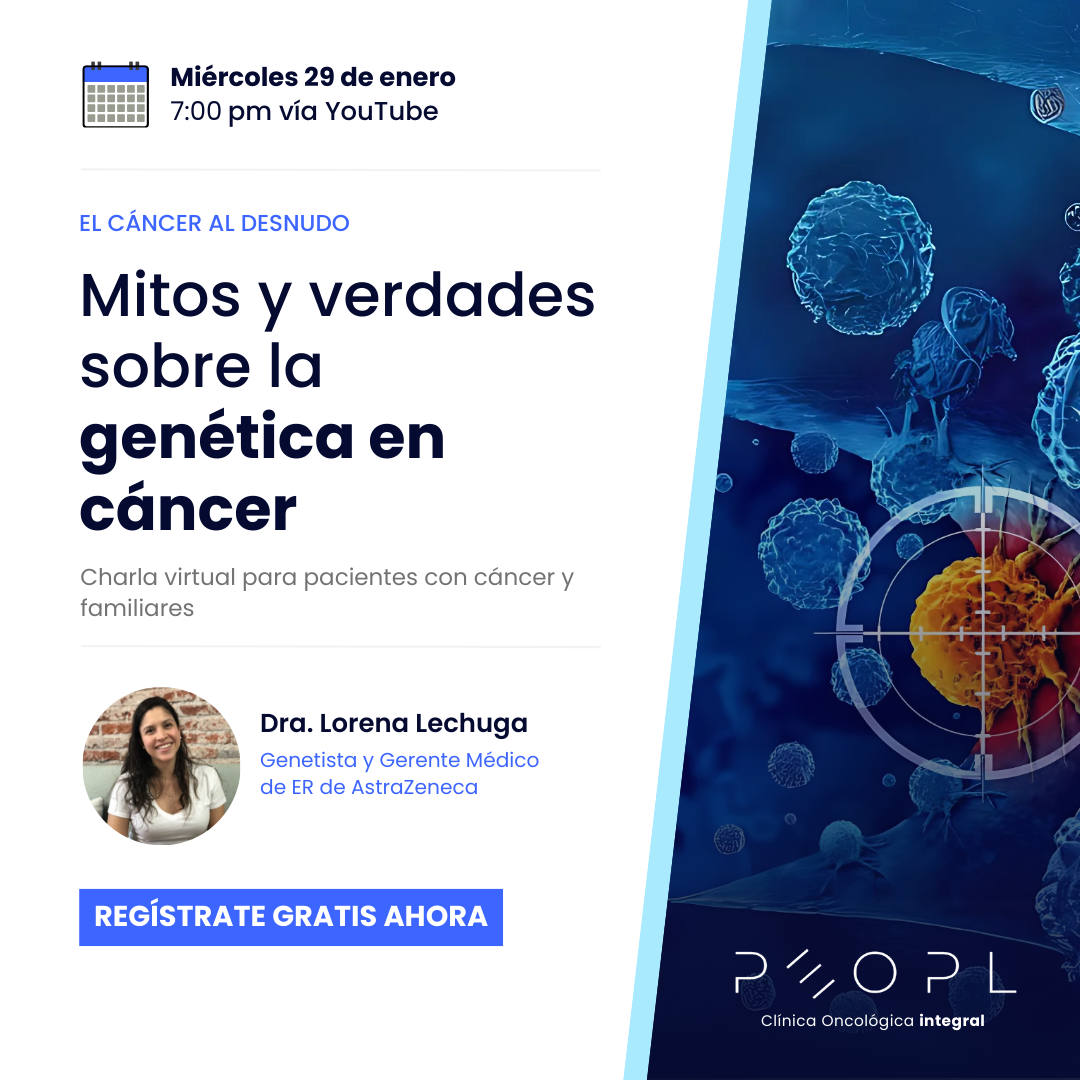 [Evento] Mitos y verdades sobre la genética en cáncer