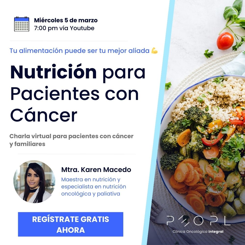 [Evento] 🥑 Nutrición para Pacientes con Cáncer: Alimentos que Fortalecen tu Cuerpo 💪
