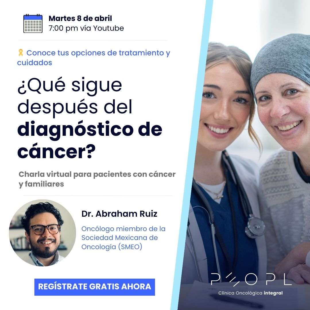 [Evento] ¿Qué sigue después del diagnóstico? Todo sobre tratamientos y cuidados oncológicos