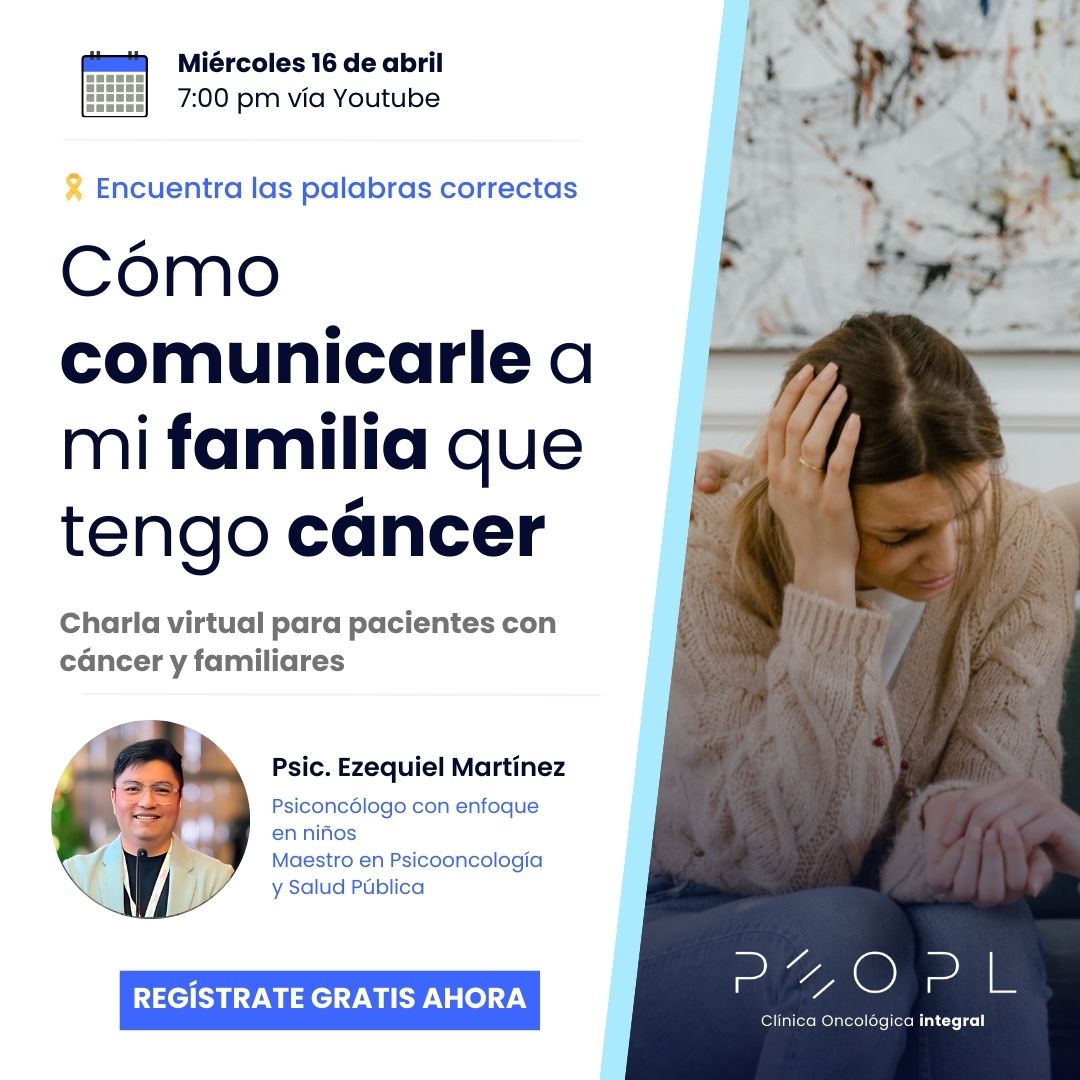 [Evento] Cómo comunicarle a mi familia que tengo cáncer