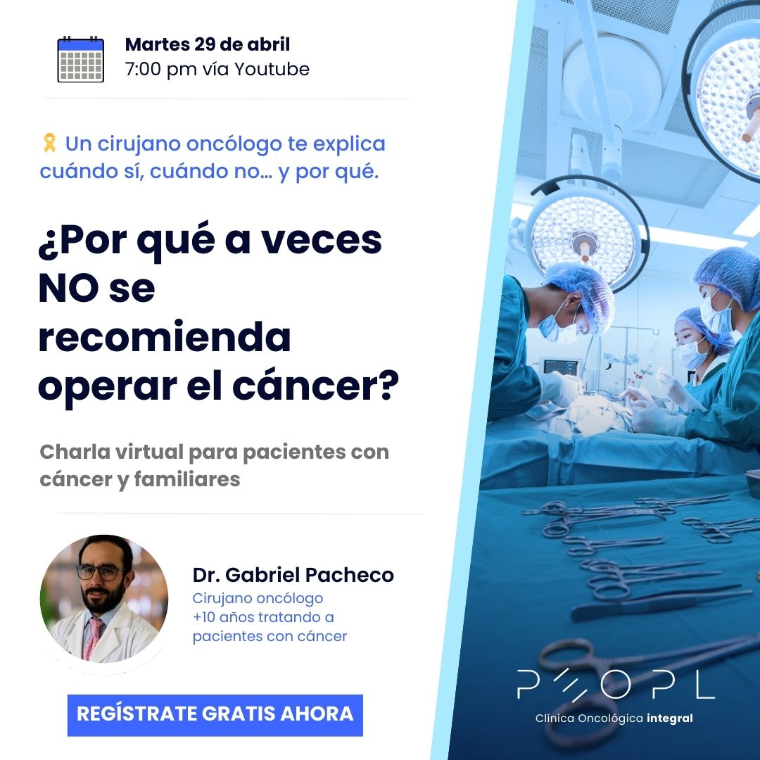 [Evento] Cirugía oncológica: ¿cuándo sí, cuándo no y por qué?