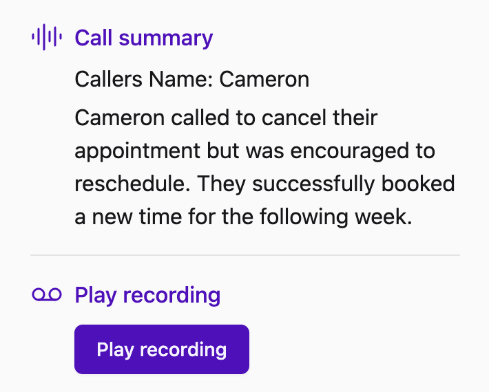 Lyngo AI Call summaries and recordings