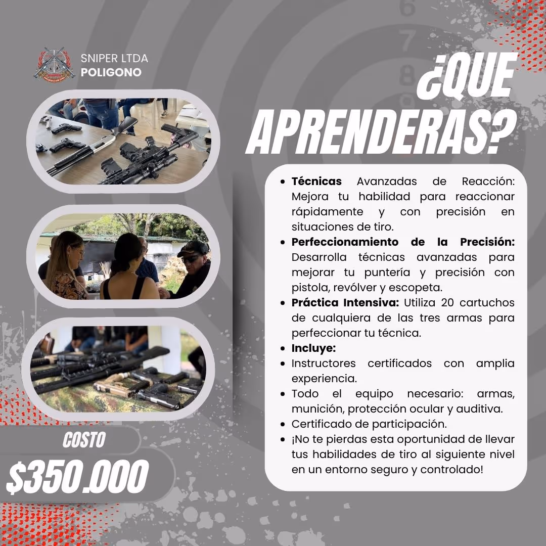 Flyer demostrativo de servicio de poligono
