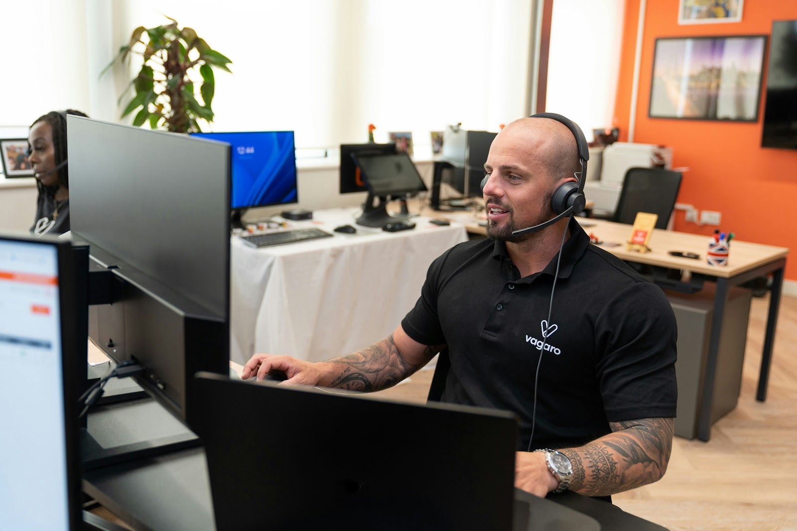 Sales rep taking care of customer experience with potential customers to get more sales