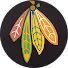 colorful leaves icon