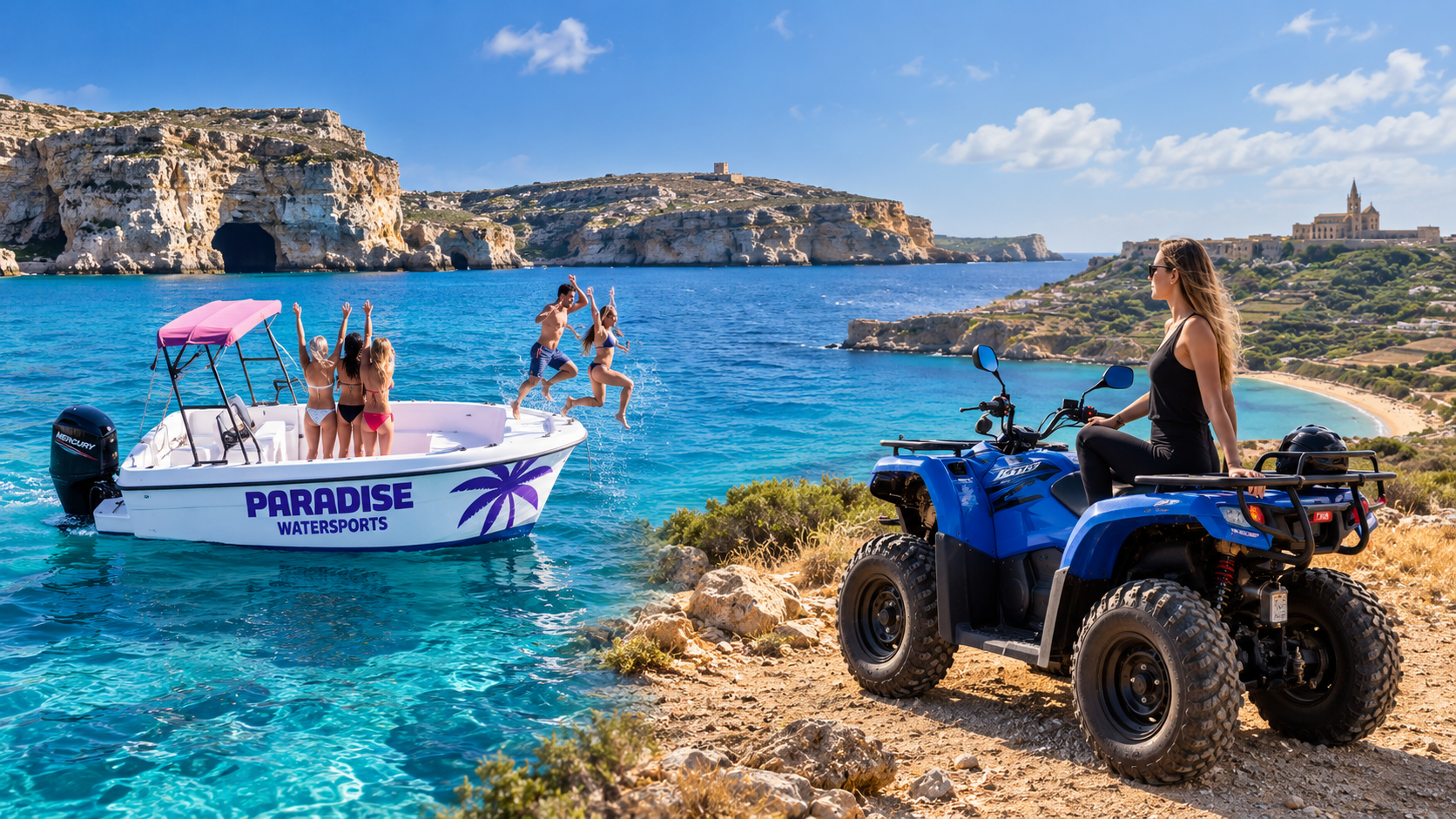 Gozo Quad and Comino Boat Adventures