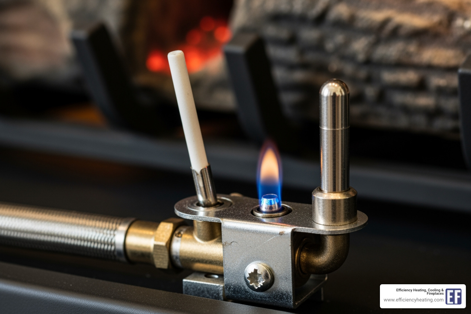 close up of pilot light assembly - how to fix fireplace not igniting martensville sk close up of pilot light assembly - how to fix fireplace not igniting martensville sk