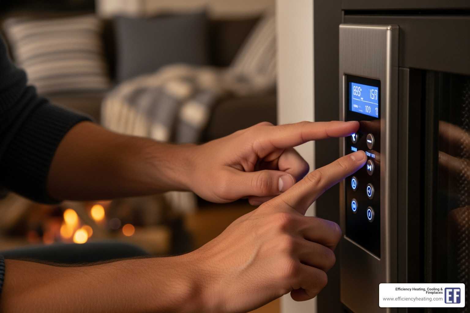 homeowner checking fireplace control panel - how to fix fireplace not igniting martensville sk homeowner checking fireplace control panel - how to fix fireplace not igniting martensville sk