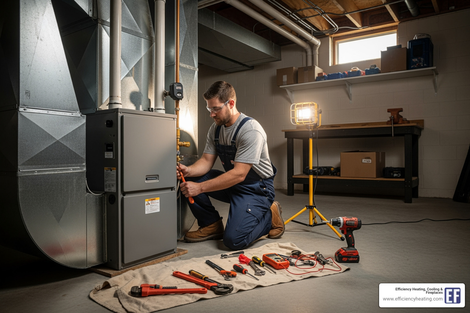 certified technician carefully installing a new furnace - furnace installation martensville sk certified technician carefully installing a new furnace - furnace installation martensville sk