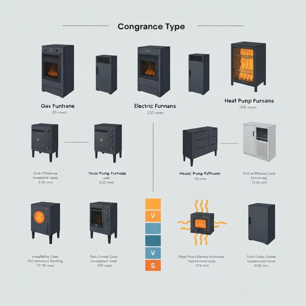 Comparison of high-efficiency condensing, two-stage, and single-stage furnaces in a cozy home setting