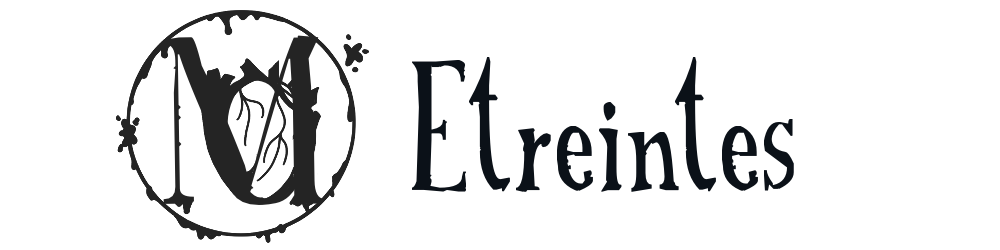 un dragon dans les initiales de l'autrice, logo de la collection étreintes
