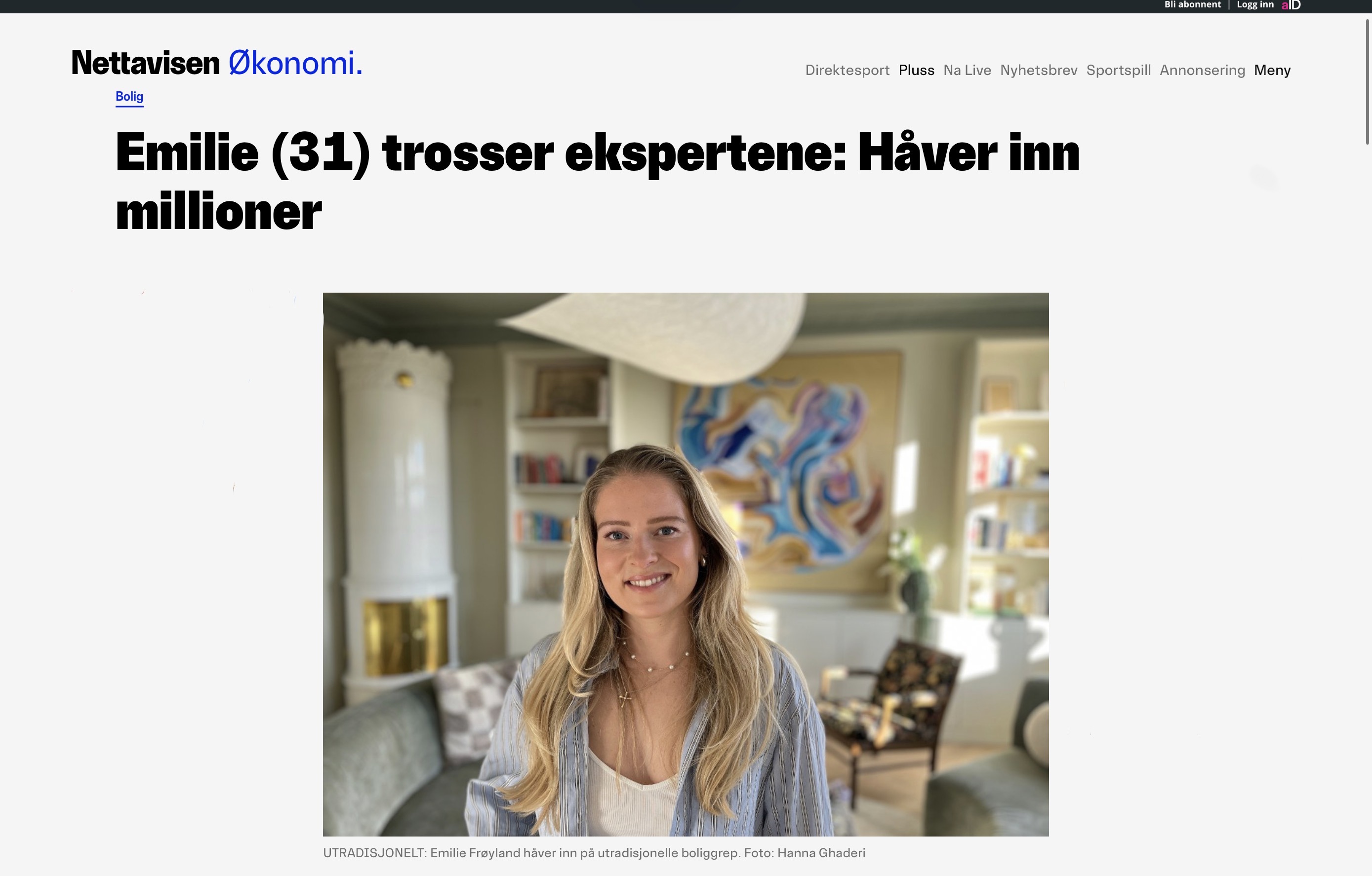 Skjermbilde av nyhetsartikkel 4