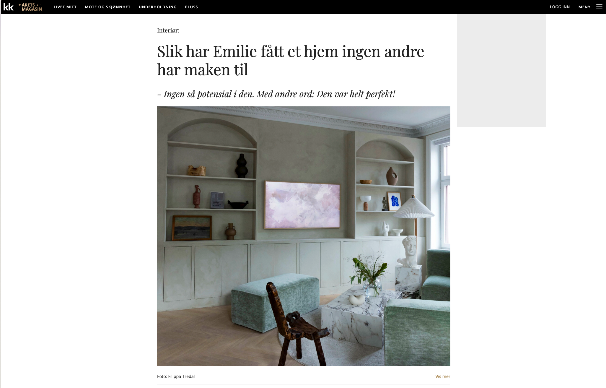Skjermbilde av nyhetsartikkel 6