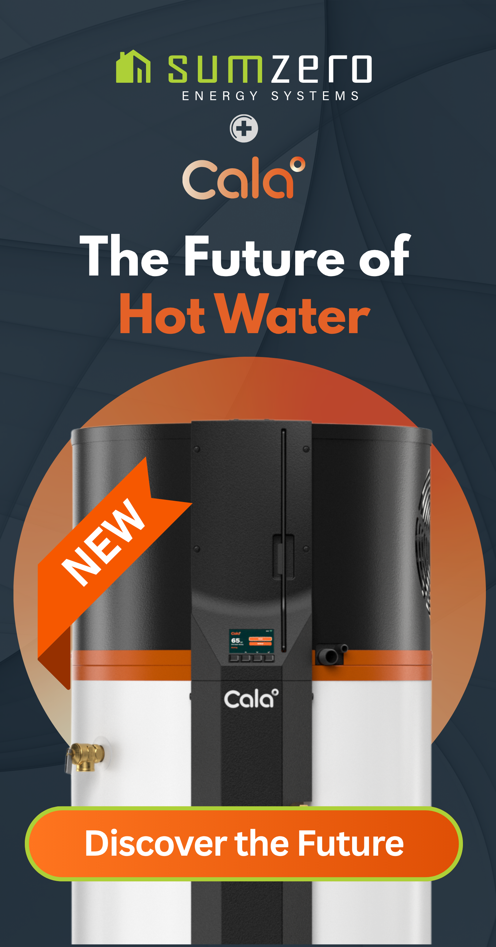 A Cala Systems Water Heater photo to show how advanced this new and innovative  equipment is.