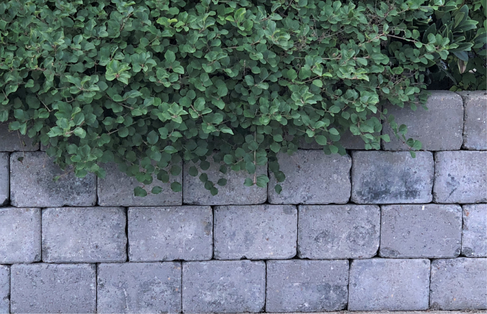 Støttemur bygget av Perfekt Hus & Hage, med solid konstruksjon og estetisk design 
