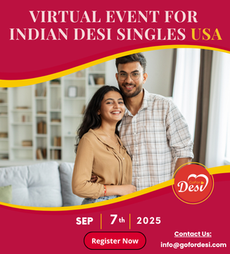 Virtual matchmaking event for Indian singles in the USA hosted by GoForDesi