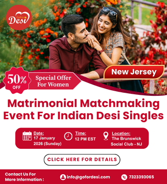 Indian Singles Matchmaking Event in New Jersey – GoForDesi