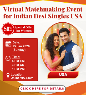 Indian Desi Singles Virtual Matchmaking Event USA – Online Connections and Meetups