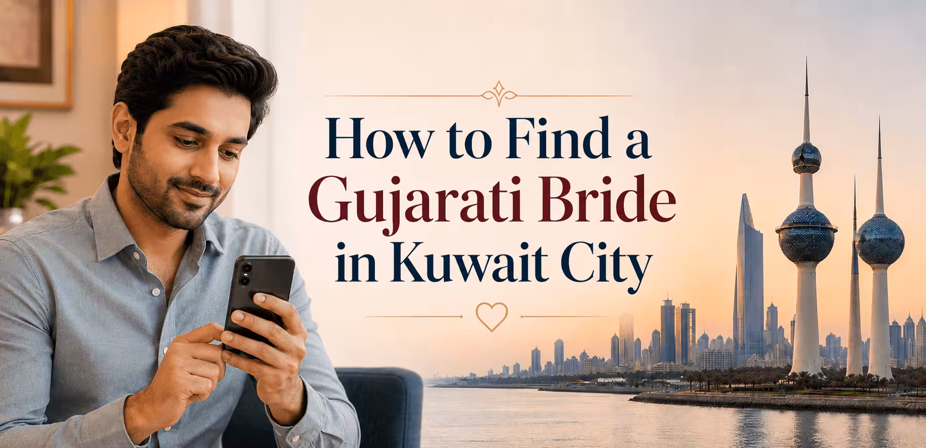 Gujarati couple meeting for a matrimonial match in Kuwait City