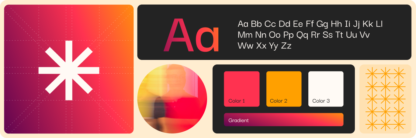 An example of everything that should be included in a visual identity