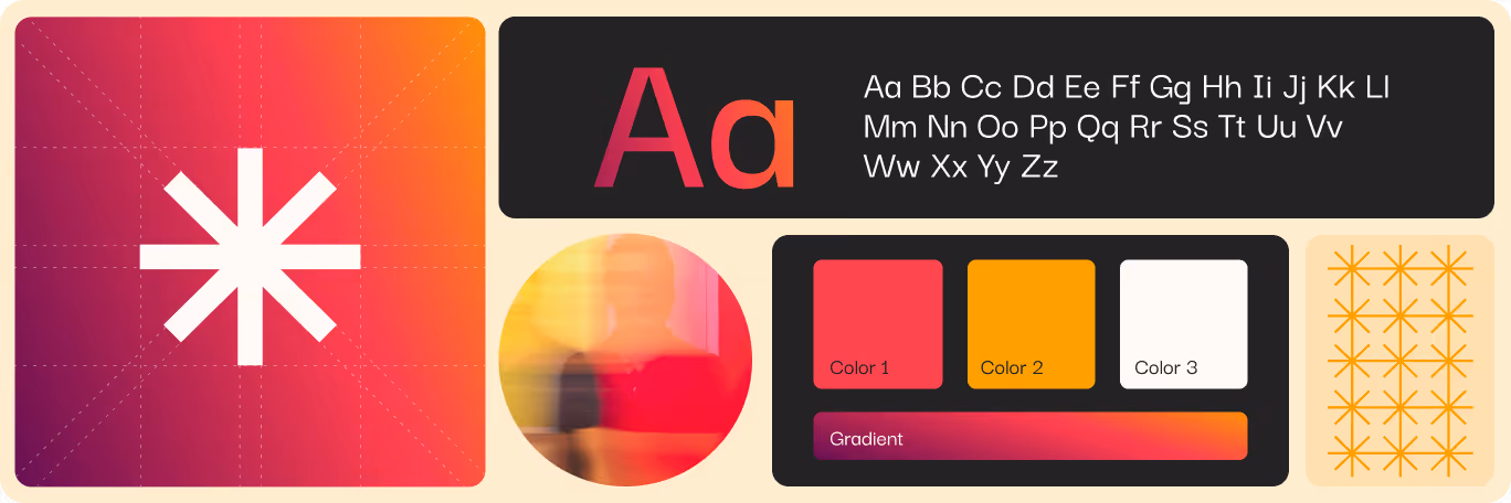 An example of everything that should be included in a visual identity