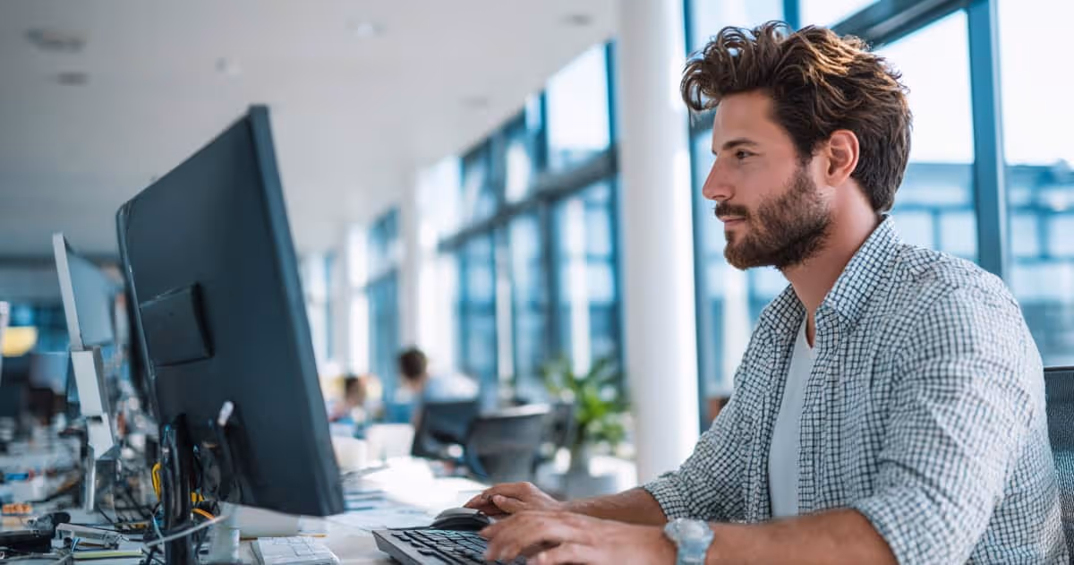 Technician supporting a client remotely