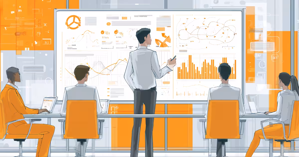 Illustration of a managed IT service provider training staff on security awareness 