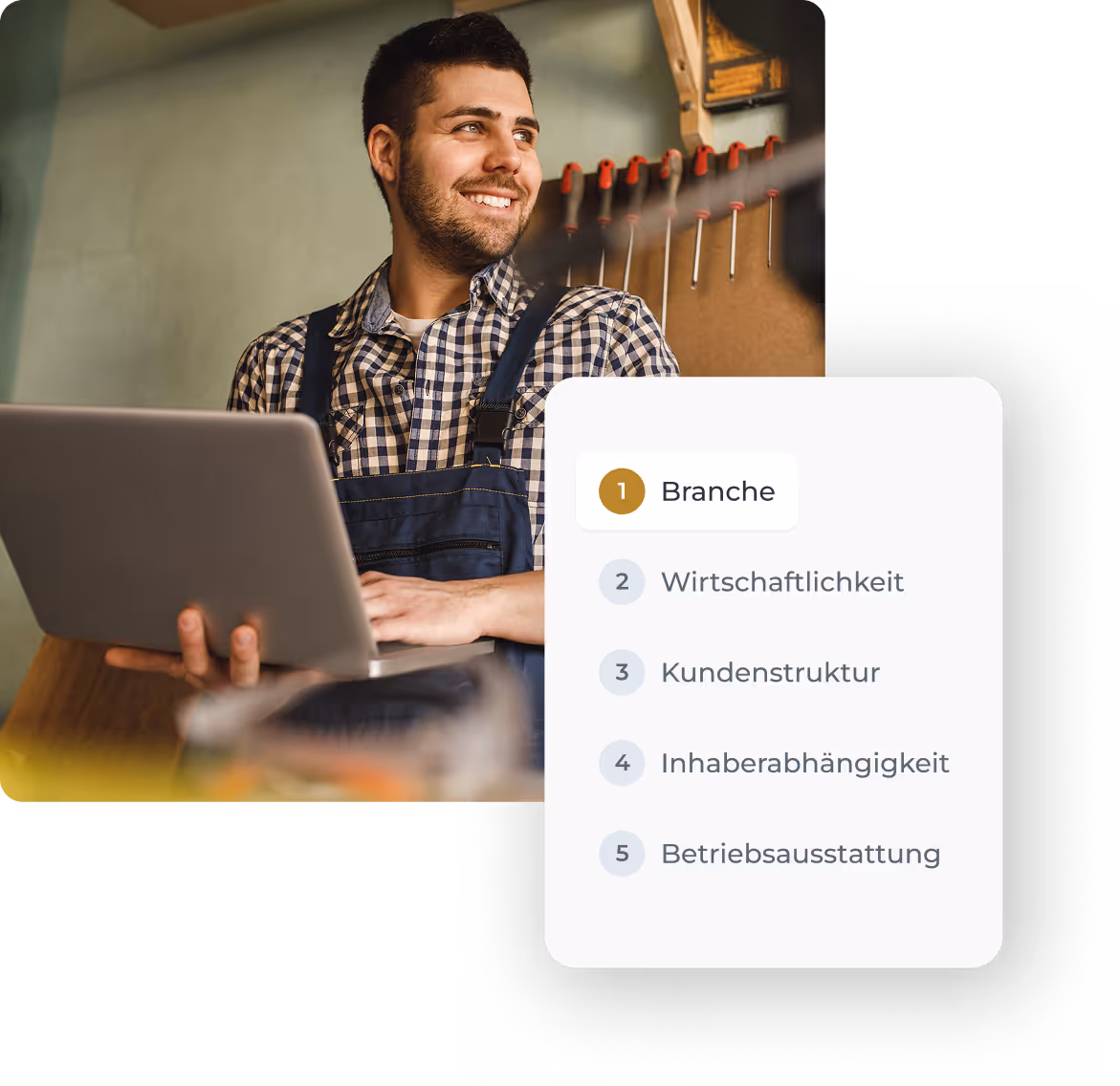 Unternehmenswert Rechner Mockup