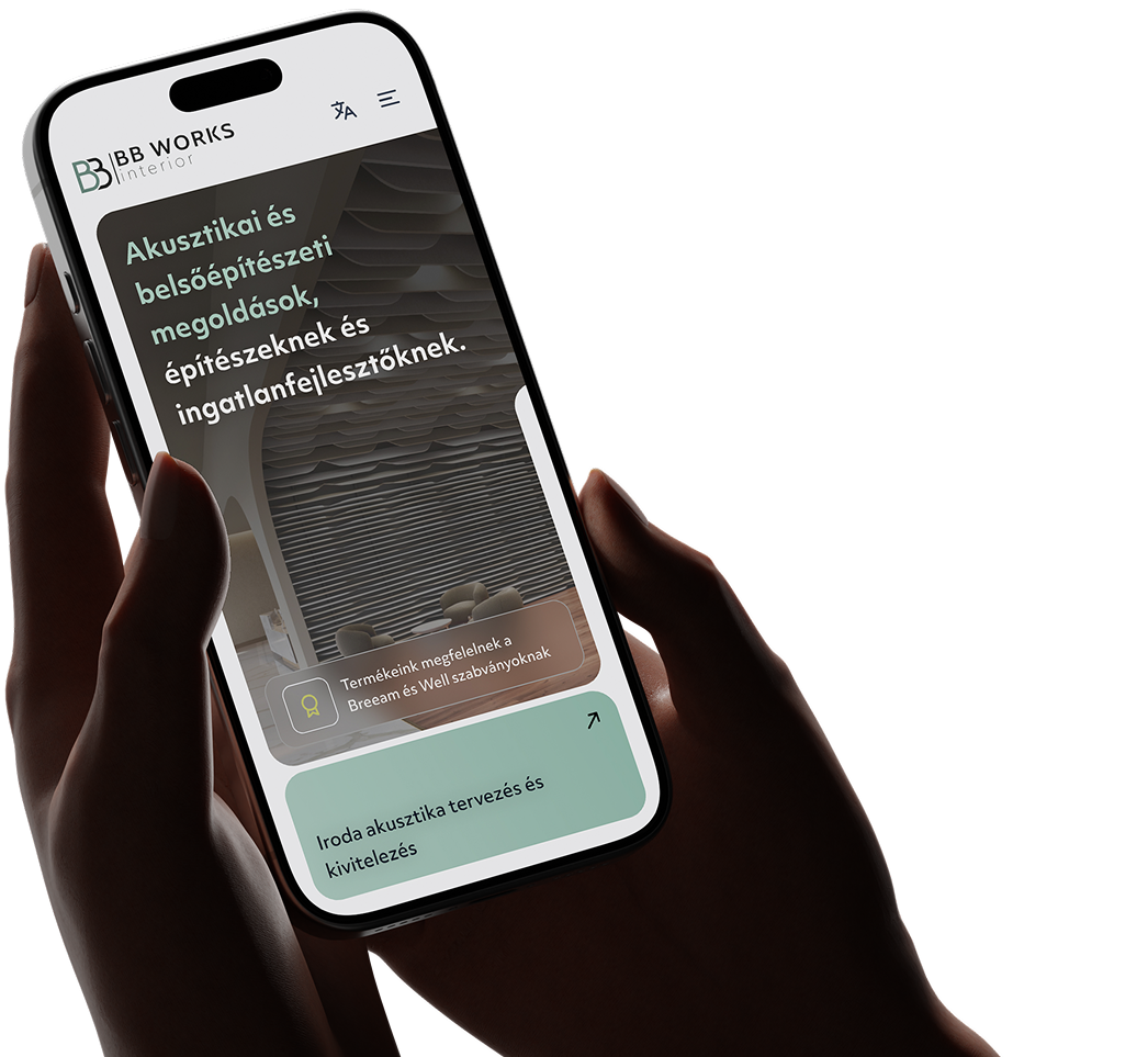 Weboldal készítés mobil mockup