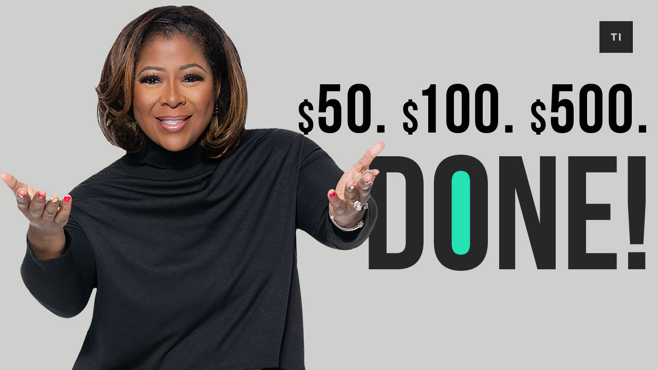 Towan Isom podcast episode thumbnail – $50. $100. $500. Done!
