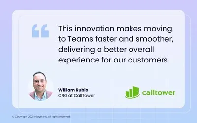 William Rubio, Calltower CRO, shares his feedback on the powerful integration.