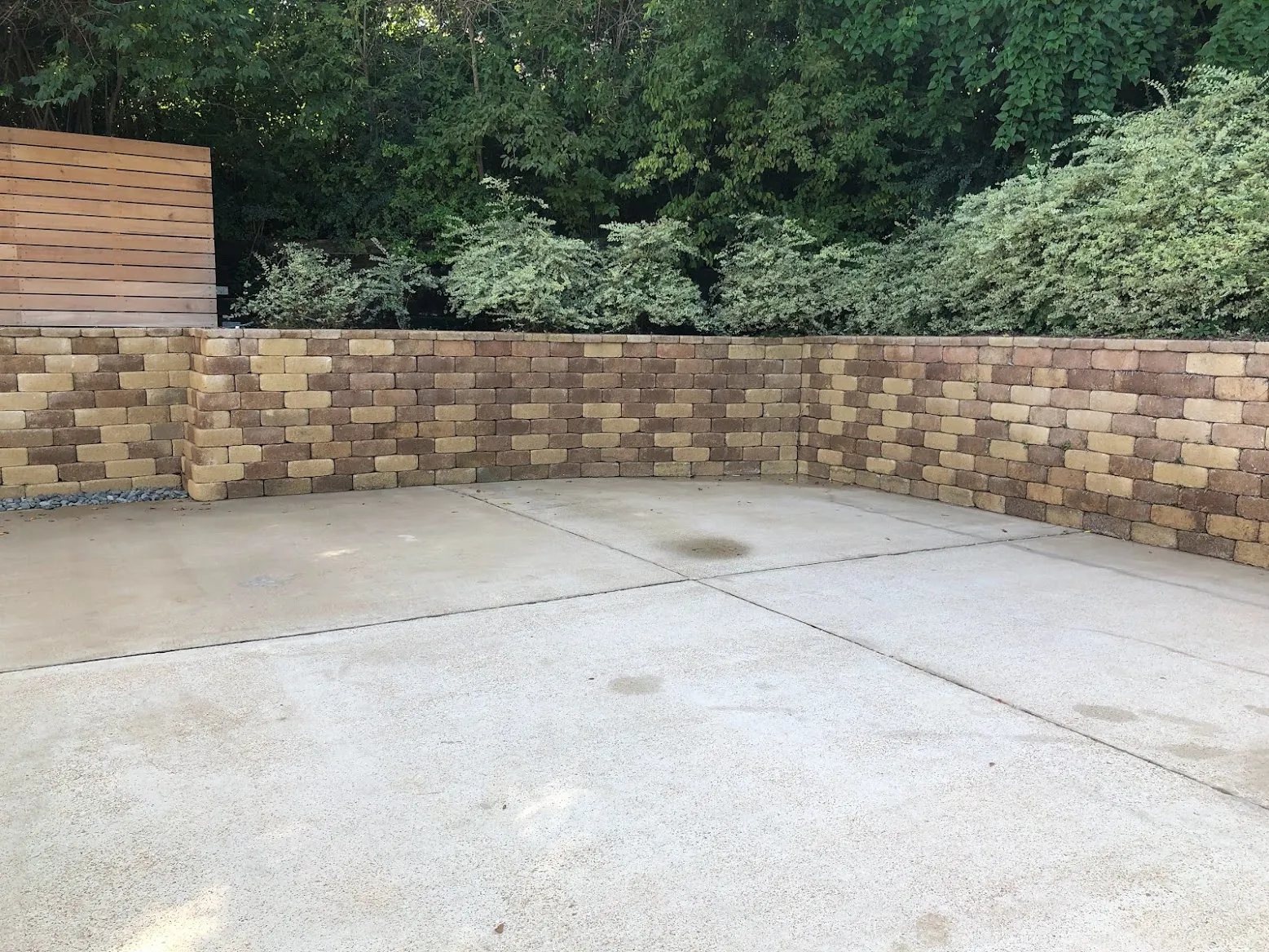 Final walkthrough after pressure washing and window cleaning service