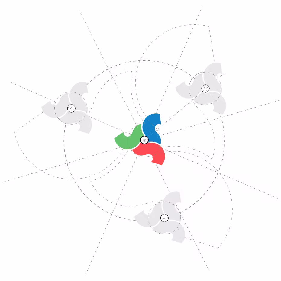 Konstruktion des Logos der App SmartMeeting von COSYNUS. Design CAMAO AG Darmstadt.