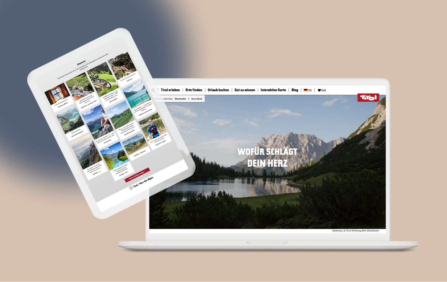 Webseite der Kampagne Wofür schlägt dein Herz? Design CAMAO AG Darmstadt.